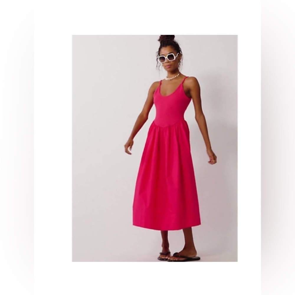 NWOT Free People Dylan Midi Dress - Picture 4 of 5